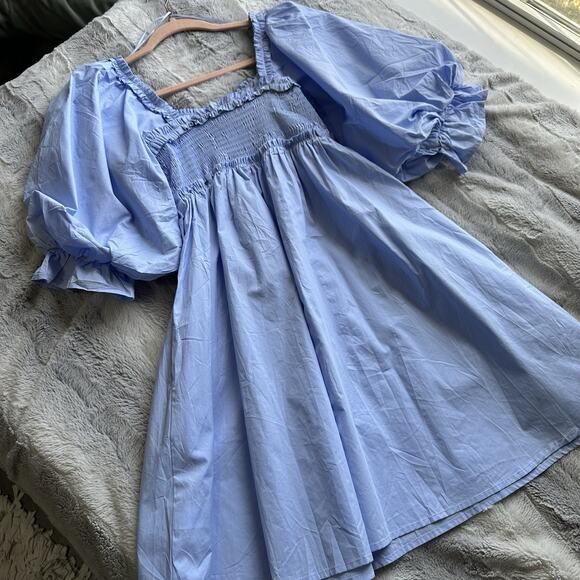 Fantastic Fawn Dress Baby Doll Blue Size Small - Picture 7 of 11